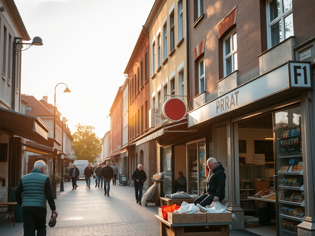 Mapa Bełchatowa z ikonami wskazującymi nowe oferty pracy i wysokie zarobki dla kandydatów bez doświadczenia