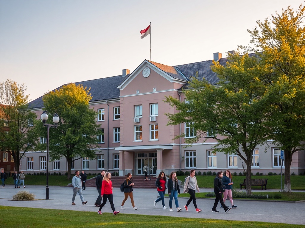 Grupa młodych ludzi pracujących przy drewnianych elementach w warsztacie stolarskim, symbolizująca konkurs Młodzi Mistrzowie Stolarstwa w Bełchatowie.